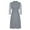 Gray, variant on Women's Lace Floral Sleeve Elegant Cocktail Dress Keyhole Crew Neck Knee Length A-Line Dresses for Party