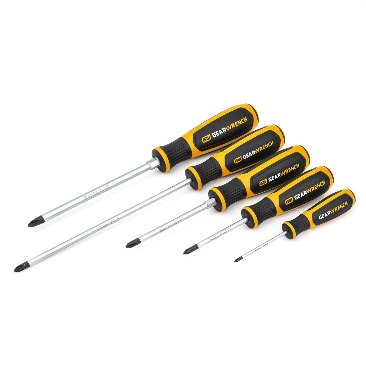 GearWrench 5 Pc. Phillips&reg; Dual Material Screwdriver Set