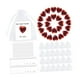 thumbnail image 3 of 24 piezas de piedras en forma de corazón Valentín Día Día Ornamentos Tarjetas Tarjetas de felicitación para fiestas de fiesta Novia nov, 3 of 9