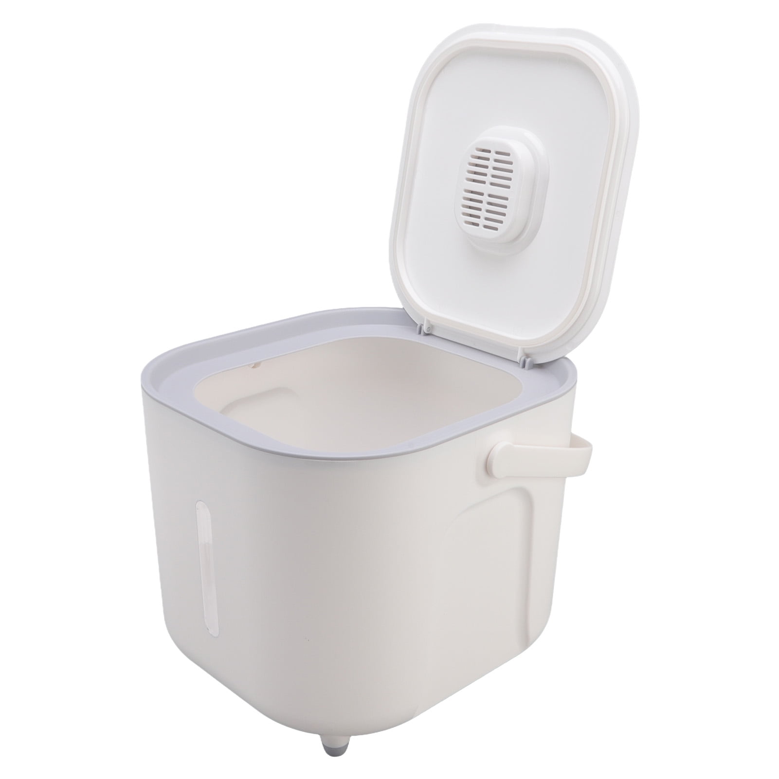 Rice Storage Container, Grey White Rice Dispenser Excellent Sealing For
