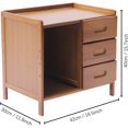 thumbnail image 2 of MONIPA Modern Glossy Coffee Table Modern High Gloss Coffee Table Sofa Side Stand Cabinet W/Drawer End Table Living Room Furniture, 2 of 8