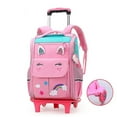 thumbnail image 1 of Sac à Dos à Roulettes pour Filles, Sacs Trolley Scolaires avec Roues, Sac à Dos Roulant pour Garçons, Sac à Dos à Roulettes pour Enfants, 1 of 5