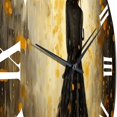 thumbnail image 3 of Designart "Stylish Woman With Umbrella III" Fashion Oversized Wall Clock, 3 of 5