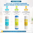 thumbnail image 3 of 3-Stage Standard Whole House Water Filtration System, Sediment + GAC + CTO + 2 Dry Pressure Gauge, 3 of 6