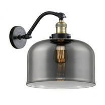 515-1W-BAB-G73-L-Innovations Lighting-Bell - 1 Light Wall Sconce In Industrial Style-13 Inches Tall and 12 Inches Wide-Black Antique Brass