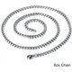 thumbnail image 3 of Silver necklace with cross pendant, Christian religious jewelry for men, 61 cm., 3 of 5