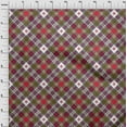 thumbnail image 3 of oneOone Viscose Chiffon Fabric Tartan Check Printed Craft Fabric BTY 42 Inch Wide, 3 of 4