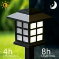 thumbnail image 5 of 12 pack Solar Pathway Lights Outdoor LED Solar Powered Garden Lights - Warm White, 5 of 7