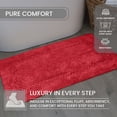 thumbnail image 2 of Home Weavers Classy Bathmat 100% Cotton Tufted Bath Rug, Extra Soft and Absorbent Bath Rugs, Machine Washable bath rugs for Bathroom, 24"x40" Rectangle, Red, 2 of 10