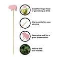 thumbnail image 2 of BambooMN 4.7" Pink Pig Fancy Cocktail Appetizers Bamboo Toothpick Picks Stirrer Sticks for Fruit Party, Charcuterie Accessories and Drinks, 300 Pieces, 2 of 5