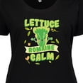 thumbnail image 4 of Inktastic Lettuce Romaine Calm Women's Plus Size T-Shirt, 4 of 5