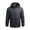 Grey, variant on Men Outdoor Windproof Waterproof Hooded Jacket Field Climbing Warm Thin Outwear 2024 Male Fall Winter Hiking Camping Clothes (Black,4XL)