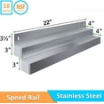 thumbnail image 4 of Express Kitchquip Stainless Steel Speed Rail for Commercial Bar - Under Bar Liquor Bottle Holder & Organizer, 4 of 4