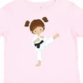 thumbnail image 4 of Inktastic Karate Girl, Cute Girl, Brown Hair, Black Belt Girls Toddler T-Shirt, 4 of 5