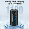 thumbnail image 5 of 4 Pack 5000mAh 1.2V Ni-MH High Capacity C Size Rechargeable Batteries with A Battery Case, 5 of 9