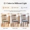 thumbnail image 2 of EOP Upholstered Dining Chair Set of 4, Farmhouse Kitchen Wood Chairs with Backrest, Modern Fabric Padded Dining Chairs for Kitchen, Living Room, Grey Pad, 2 of 11