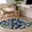 Blue, variant on Lemon Bird Round Area Rug 4 FT, Non Slip Indoor Outdoor Rug, Blue Yellow Pastoral Flowers Plant Summer Washable Soft Circular Carpet Non-Shedding Floor Mat for Coffee Table Nursery Foyer Balcony