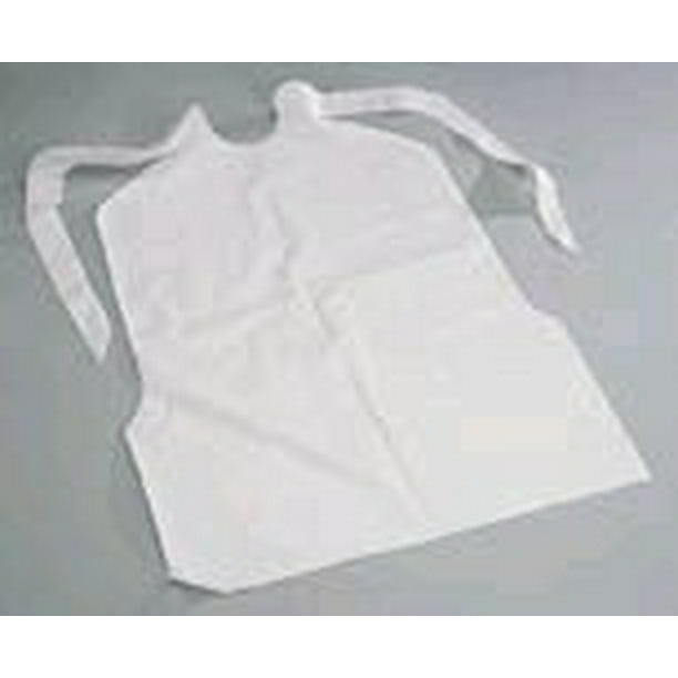 Disposable Plastic Bibs with Crumb Catcher Light Weight (Case of 500
