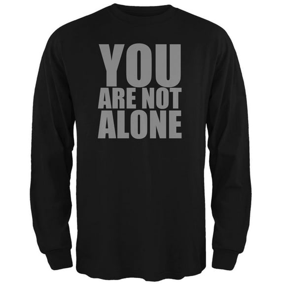 You Are Not Alone Caitlyn Jenner Black Adult Long Sleeve T-Shirt - X-Large