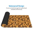 thumbnail image 4 of Pofeuu Vintage Brown Plaid Sunflower Print Desk Mat for Keyboard and Mouse，Computer Desk Matt for Desktop，Large Mouse Pad for Desk，Desk Pads on Top of Desks 12x31.5in, 4 of 8