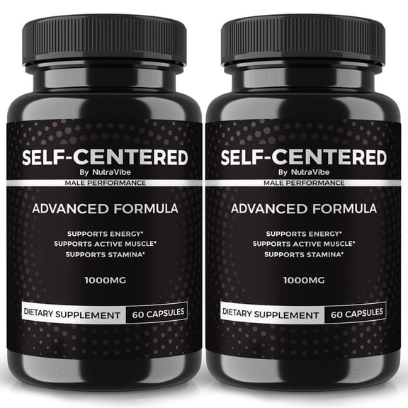 (2 Pack) Self-Centered - Original SelfCentered Capsules with a Natural Daily Blend for Wellness | Clean, Gentle, Easy-to-Swallow Pills (120 Capsules)