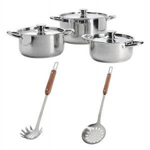 Berlinger Haus Black Rose Batería Cocina Inducción 10 Piezas, Antiadherente  Mármol Sin Pfoa, Aluminio, Set 3 Cazuelas 20 24 28cm, 3 Tapas Cristal, 4  Utensilios, Diseño Moderno, Vitrocerámica, Gas