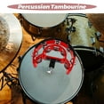 thumbnail image 3 of LOLIPPYY Tamborine De Percusión Robusto Con Doble Sonaja Para Batería Fácil De Instalar Rojo, 3 of 6