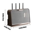 thumbnail image 3 of Hovmgk Wifi Router Storage Box, Power Strip Junction Box, Adjustable Cable Organizer for Desktops and Walls, Fireproof Plastic Storage Box for Home, Office, and Cord Management, 3 of 7