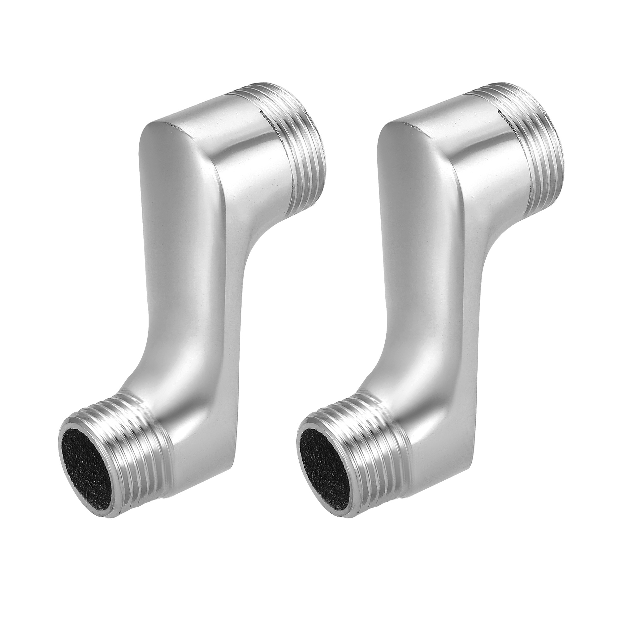 2Pcs Solid Brass Bathtub Shower Faucet Adjustable Swing Arm G1/2G3/4