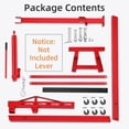 thumbnail image 3 of Lumiparty 2 Ton Engine Motor Hoist, Cherry Picker Hoist Lift Crane for for Garage, Workshop and Repair, 4400LB Max Load, Red, 3 of 7