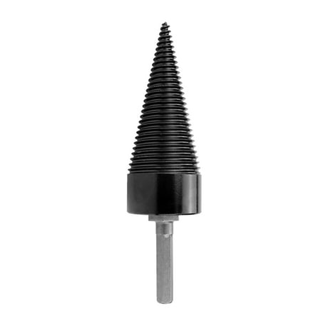 

Docooler Wood Splitter Drill Bit Firewood Log Splitter Drill Bit Heavy Duty Drill Screw Cone Driver 42mm with Removable Hex Shank