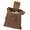 Brown, variant on Hiking Waist Pack Waxed Canvas Foraging Pouch Leather Mushroom Belt Bag