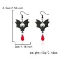 thumbnail image 4 of Yoyauz Acrylic Halloween Earrings, Black Bat Pendant, Women'S Earrings, Fun And Cute Ghost Halloween Holiday Costume Jewelry, 4 of 5