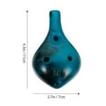 thumbnail image 2 of WHAMVOX 1Pc 6 Hole Ocarina Dolomite Ocarina Music Instrument Gift with Rope and Bag (Blue), 2 of 8