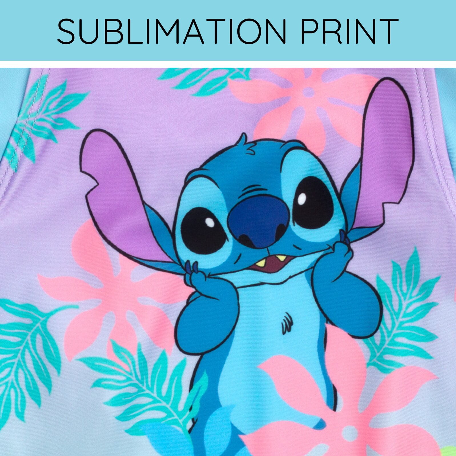 Disney Lilo & Stitch UPF 50+ One Piece Bathing Suit Newborn to Infant