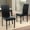 Espresso, variant on Set of 2 Classic Style Solid Wood Upholstered Waterproof Falabella Dining Chairs, Kitchen Chairs, Armless Side Chairs, Modern Side Chairs, Espresso Color