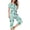 Mint Green, variant on Tnhcen 2 Pieces Cotton Summer Pajamas for Women Set Short Sleeve Sleepwear Tops with Capri Pants Pj Set S-3XL