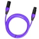 thumbnail image 5 of Cable de conexión XLR de 3 pines para altavoz y amplificador de guitarra. Púrpura 3m, 5 of 9