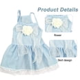 thumbnail image 3 of Vestido de princesa para perro, decoración con lazo, bonito vestido para mascota, gatito, cachorro, perros pequeños, medianos, gatos, ropa de verano para cachorros, 3 of 6