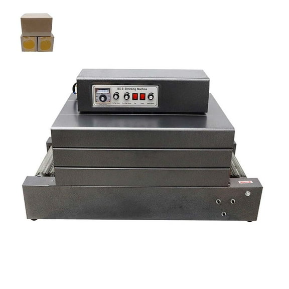 INTBUYING 220V Automatic Heat Film Shrink Wrap Tunnel Electric Large Film Shrink Packaging Machine Shrinking Tool Sealing