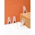 thumbnail image 3 of Semi-Transparent Plastic Windproof Clips for Hanging - Versatile Large & Small Sizes for Quilts, Socks, Clothes - Strong Grip with See-Through Design for Easy Item Identification, 3 of 5