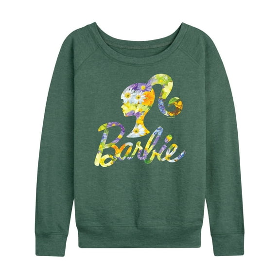 Barbie - Easter - Spring Daisy Pattern - Women's Lightweight French Terry Long Sleeve Shirt