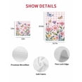 thumbnail image 7 of Pink Flowers Kitchen Dish Towels for Drying Dishes Set of 4, Spring Floral Butterfly Leaves Plants Rustic Plaid Waffle Weave Microfiber Hand Tea Bathroom Towels Quick Dry & Absorbent Towel 12x12, 7 of 7