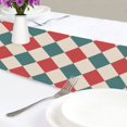thumbnail image 4 of Yayeee Table Runner 70 inches Long for Home Kitchen Rectangle Dining Table Holiday Party Decoration, Green Red Plaid Pattern, 4 of 7