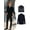 Navy Blue, variant on Beauty-Emily Men's Slim-Fit Long Sleeve Shirt, Breathable, Solid Color V-Neck, for Work, Casual, Business, Office, Spring Summer Wear, Easy Care