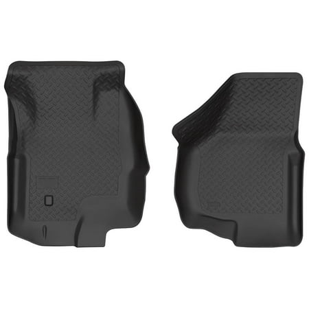 Husky Liners Classic Style Floor Mats | Fits 2000 - 2005 Ford Excursion | Front Row, 2-pc Black - 33901