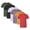 Bright +Dark Color 6 Pack, variant on Men’s CVC T-Shirt 52/48 Cotton Polyester Blend Solid Color Plain Tees Bulk Pack for Printing or Everyday Wear (Bright +Dark Color 6 Pack, 2XL)