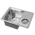 thumbnail image 1 of Cup Washer, Rust-proof 304 Stainless Steel Bar Cup Cleaner Durable Kitchen Accessory  for Coffee Shop for Bar for Home for Milk Tea Shop 8P-10 Without Faucet,8P-11 With Faucet, 1 of 8