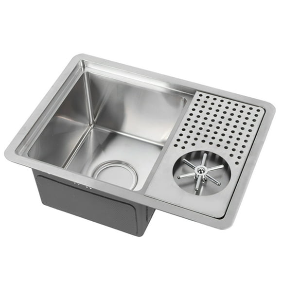 Cup Washer, Rust-proof 304 Stainless Steel Bar Cup Cleaner Durable Kitchen Accessory  for Coffee Shop for Bar for Home for Milk Tea Shop 8P-10 Without Faucet,8P-11 With Faucet
