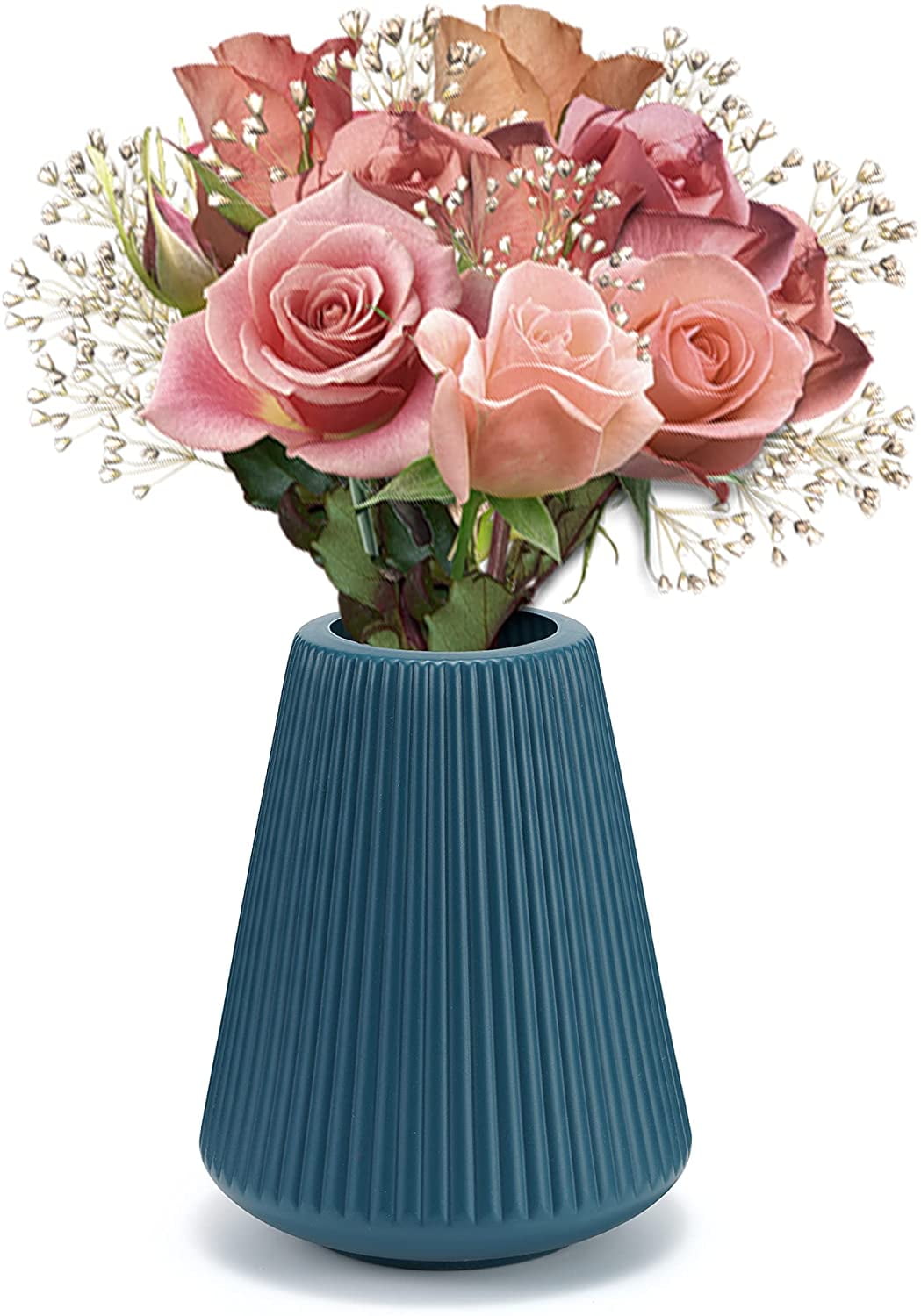 Wide Caliber Plastics Flower Vase Home Decor Centerpieces